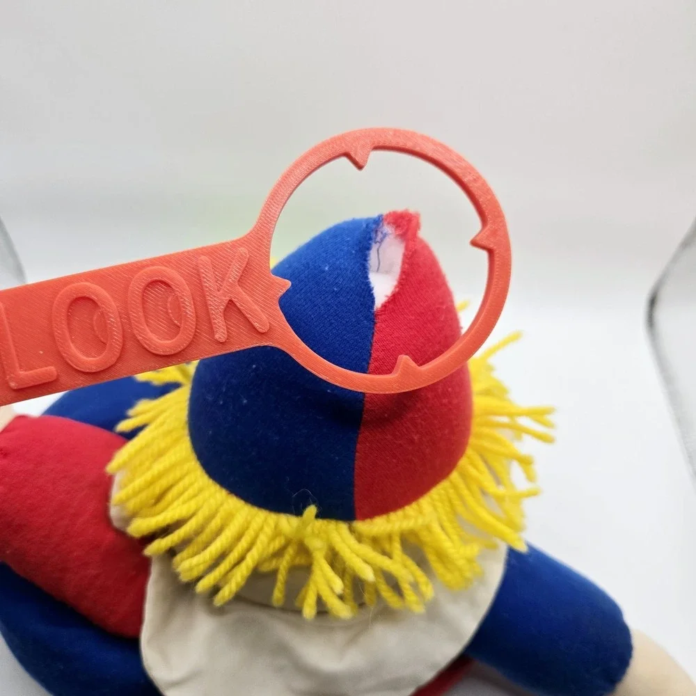 Vintage Carters Musical Clown Baby‎ Infant Stuffed Plush Lullaby Crib Pull Toy
